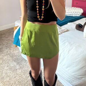 Daily Drills Lime Green Skirt